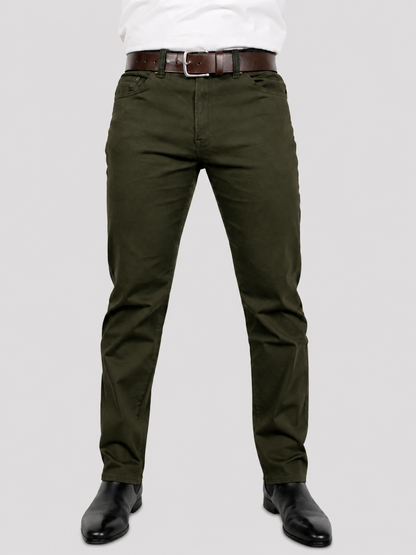 Pantalón Gabardina Fit Clásico Militar Hombre