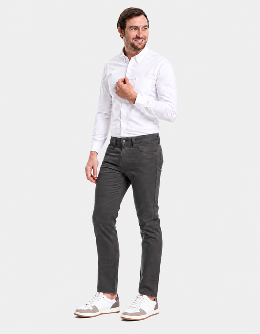 Pantalón Gabardina Slim Oxford Hombre