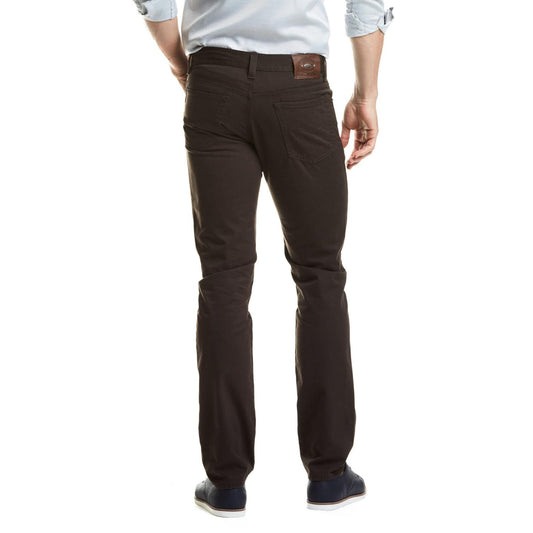MEN'S SLIM NAVY TRENCH TROUSERS