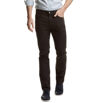 MEN'S SLIM NAVY TRENCH TROUSERS