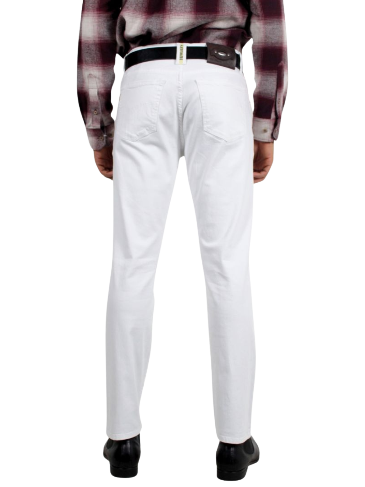 Pantalón Hombre Recto Edición Gabardina Tipo Jean Blanco Edward's Boss