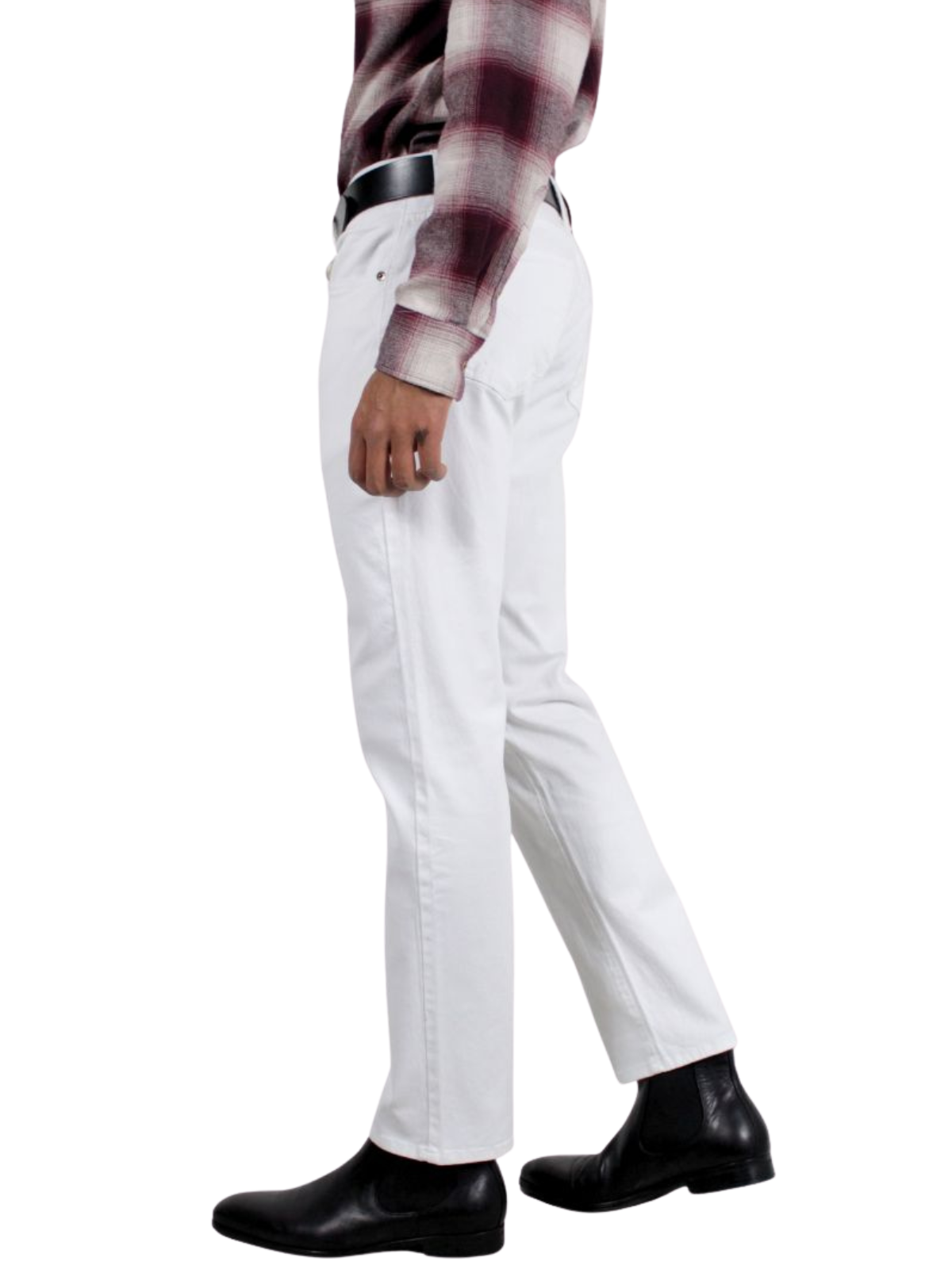 Pantalón Hombre Recto Edición Gabardina Tipo Jean Blanco Edward's Boss
