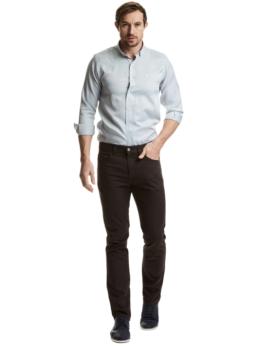 Pantalón Hombre Slim Edición Gabardina Tipo Jean Espresso Edward's Slim