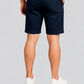 Men's navy blue denim Bermuda shorts