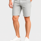 Men's gray denim Bermuda shorts