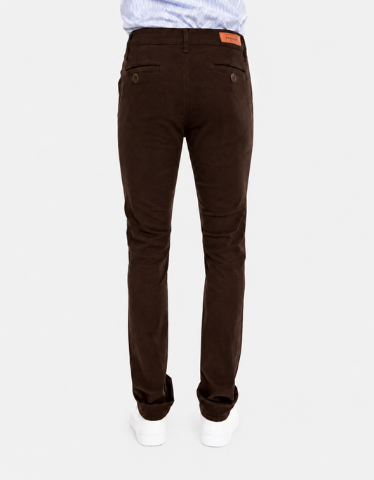Pantalón Gabardina Skinny Estilo Chino Hombre