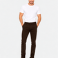 Pantalón Gabardina Skinny Café Estilo Chino Hombre