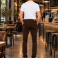 Pantalón Gabardina Skinny Estilo Chino Hombre