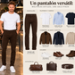 Pantalón Gabardina Skinny Estilo Chino Hombre