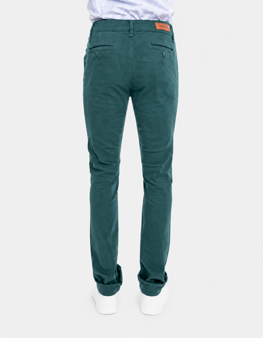 Pantalón Gabardina Skinny Estilo Chino Hombre