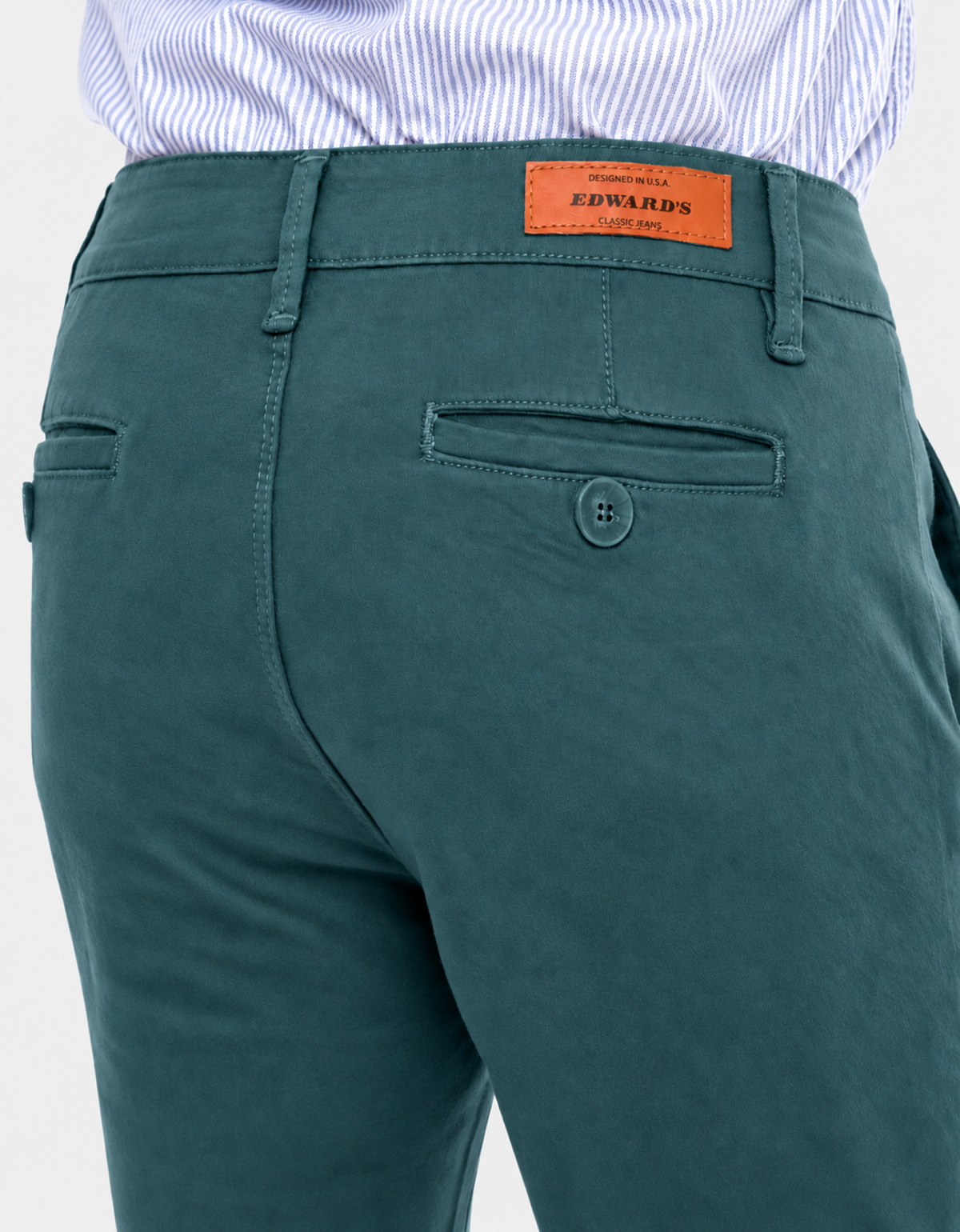 Pantalón Gabardina Skinny Estilo Chino Hombre