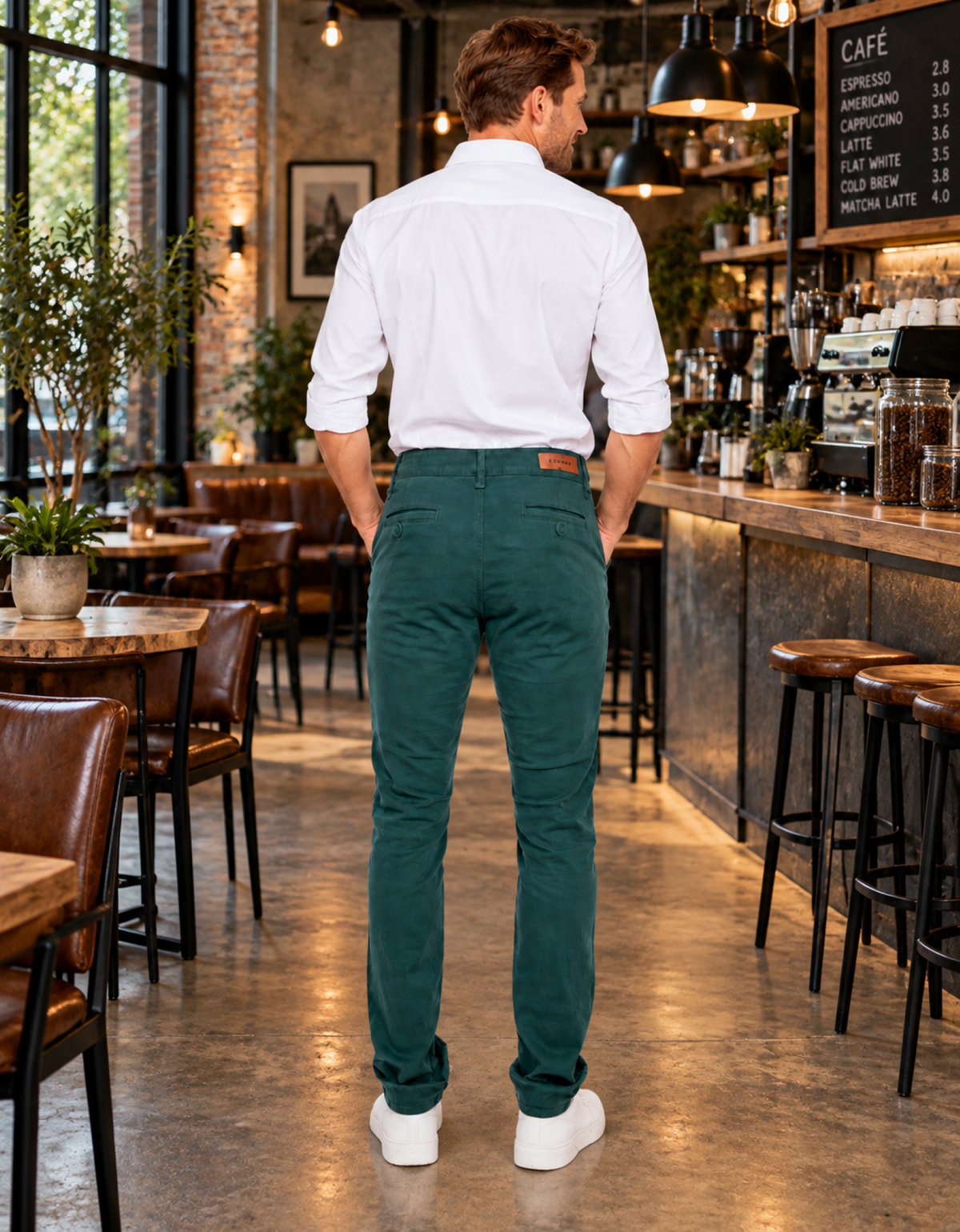 MEN'S SKINNY KHAKI TWILL PANTS 5501