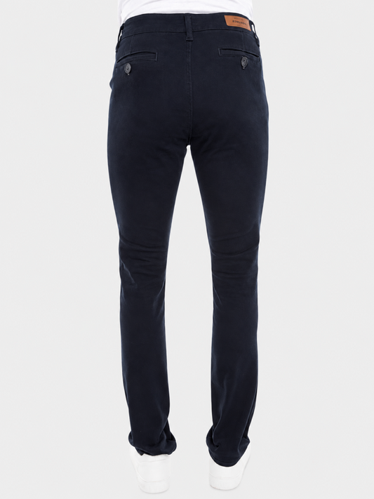 Pantalón Gabardina Skinny Azul Marino Hombre