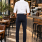 Pantalón Gabardina Skinny Azul Marino Hombre