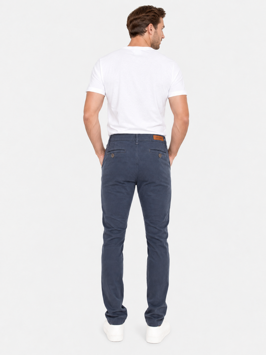 Pantalón Gabardina Skinny Estilo Chino Hombre
