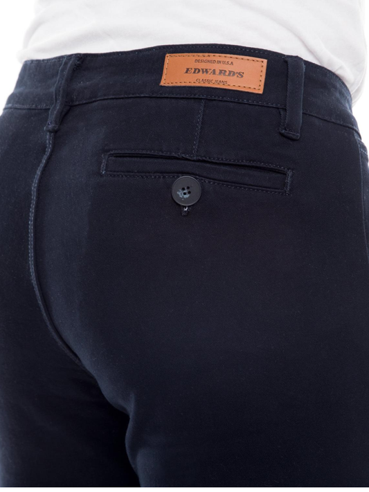 Pantalón Gabardina Skinny Azul Marino Hombre