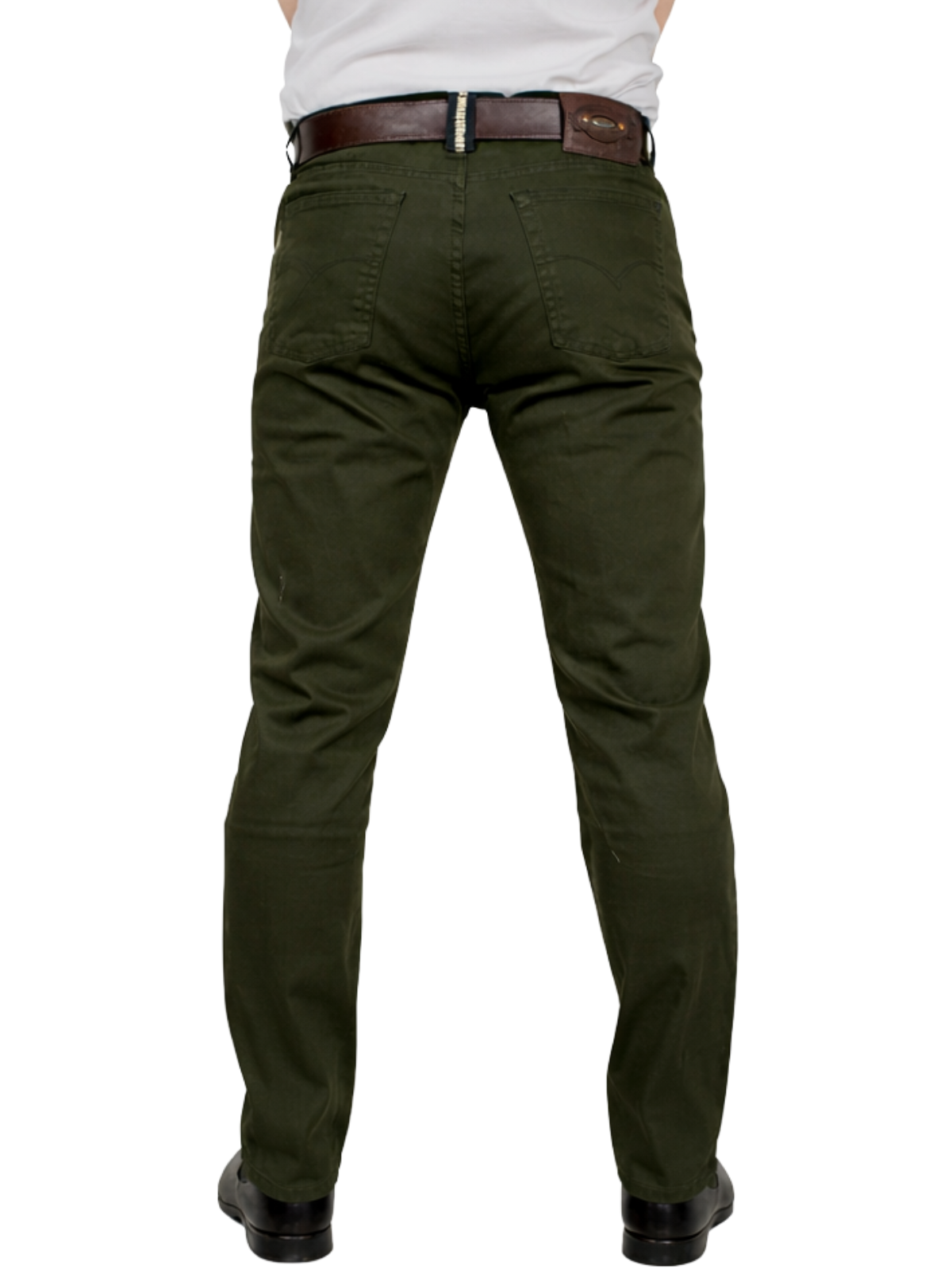 Pantalón Hombre Recto Edición Gabardina Tipo Jean Verde Militar Edward's Boss