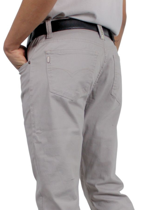 Pantalón Recto Hombre Gabardina Perla Edward's