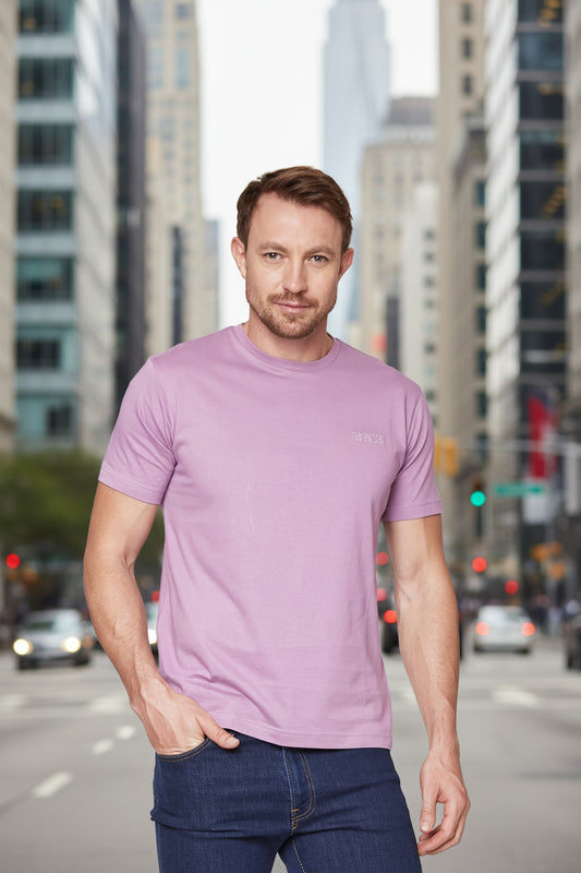 ORANGE ROUND NECK T-SHIRT