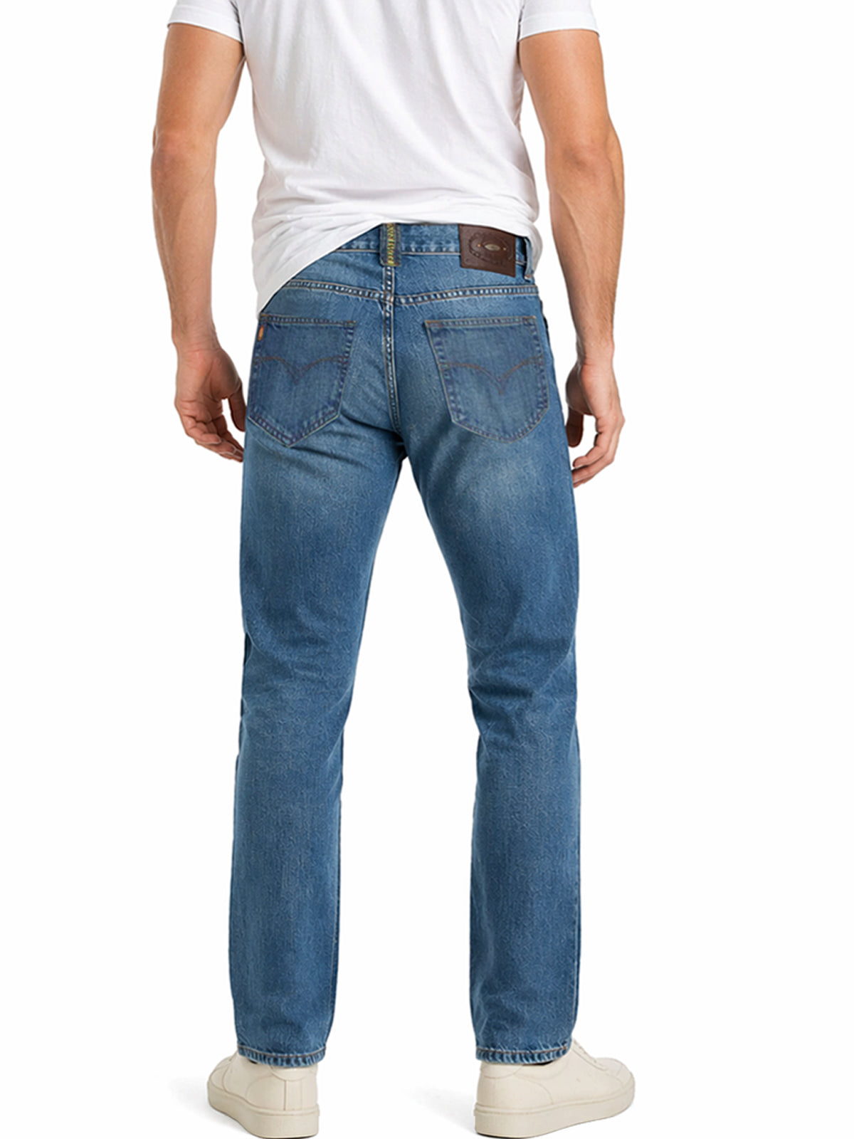 Jeans Hombre Recto Azul Petróleo Edward's EE02