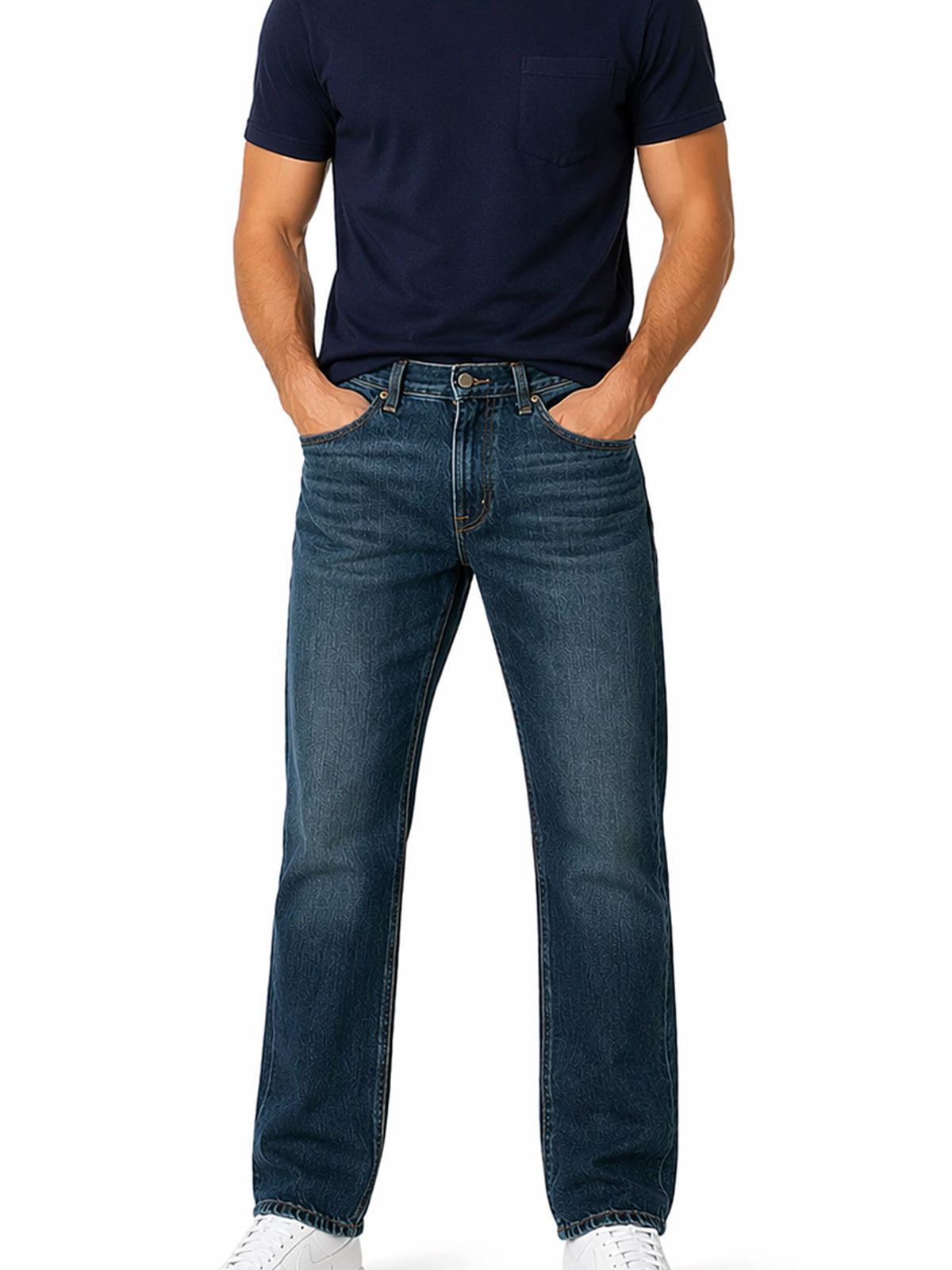 Jeans Hombre Recto Azul Oscuro Edward's EE03