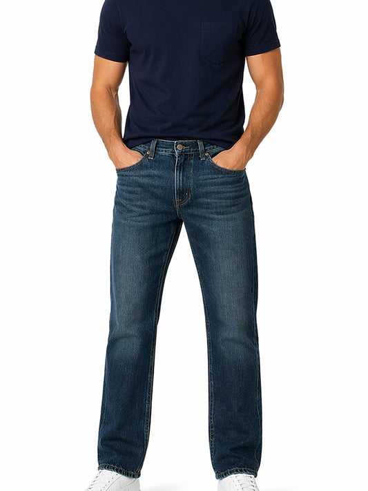 Jeans Hombre Recto Azul Oscuro Edward's EE03