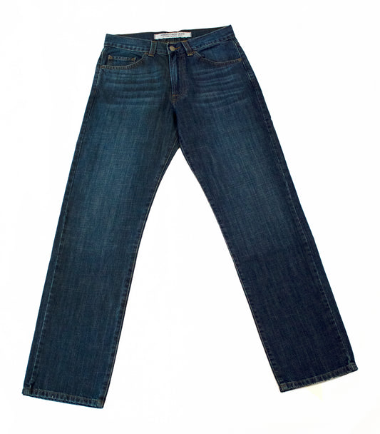 Edward's EE03 Jeans Recto Hombre Mezclilla Azul oscuro Desgastado