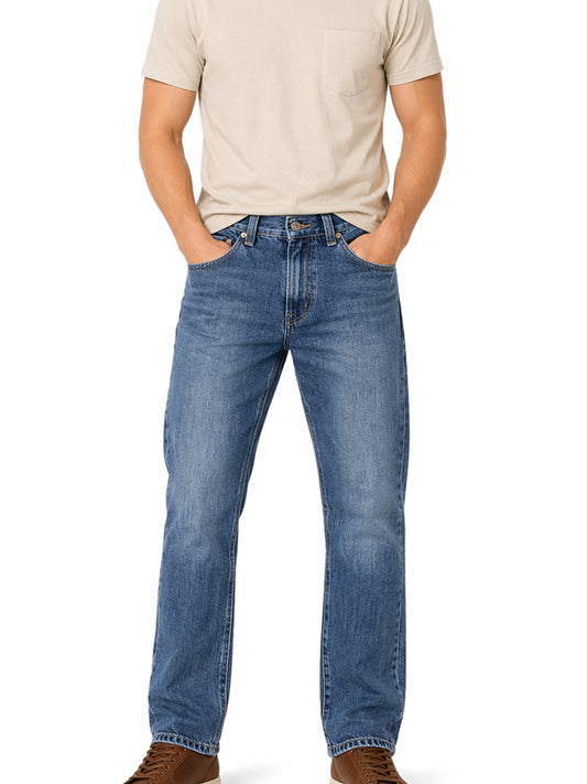 Jeans Hombre Recto Azul Medio Edward's EE04