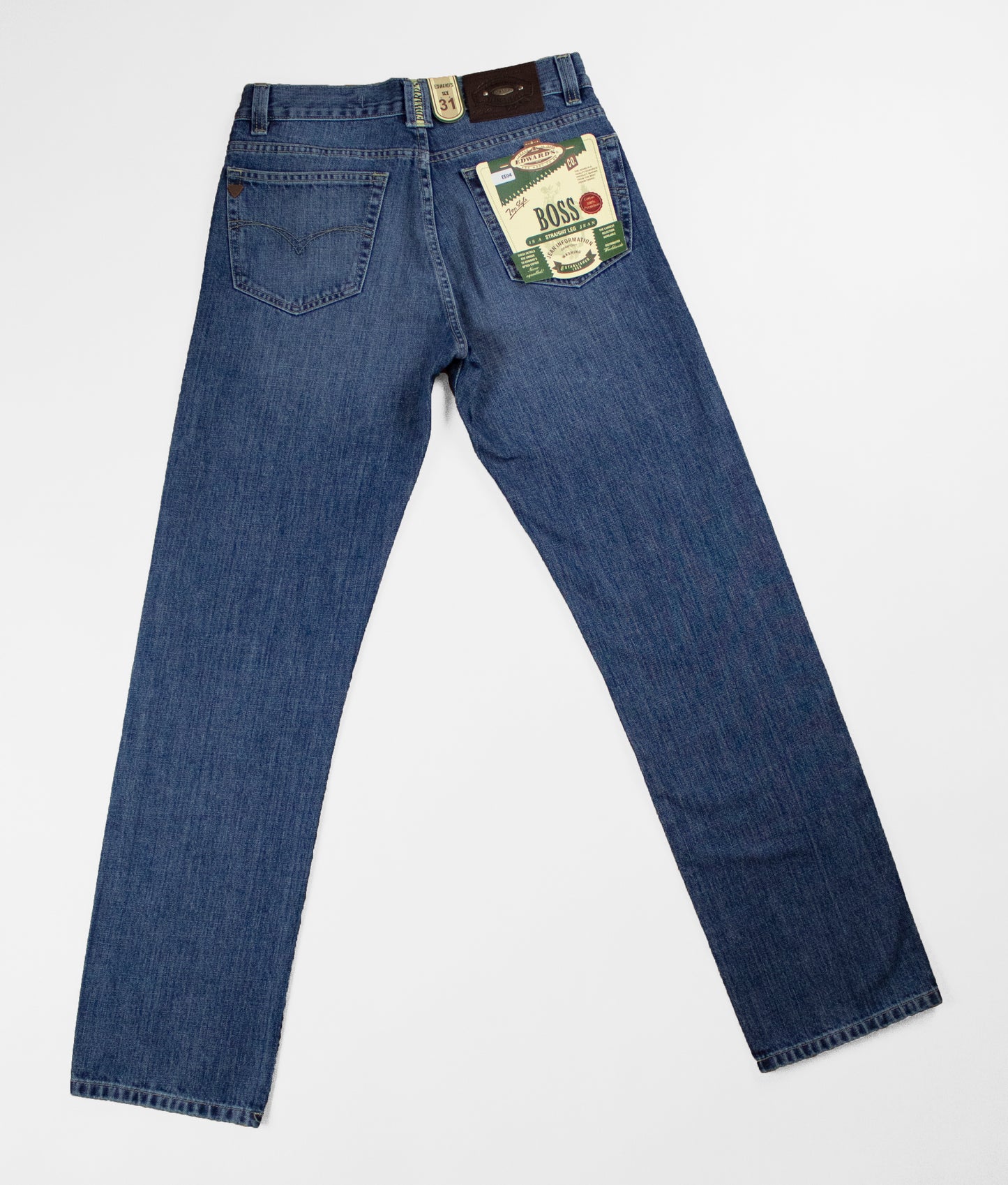Jeans Hombre Recto Azul Medio Edward's EE04
