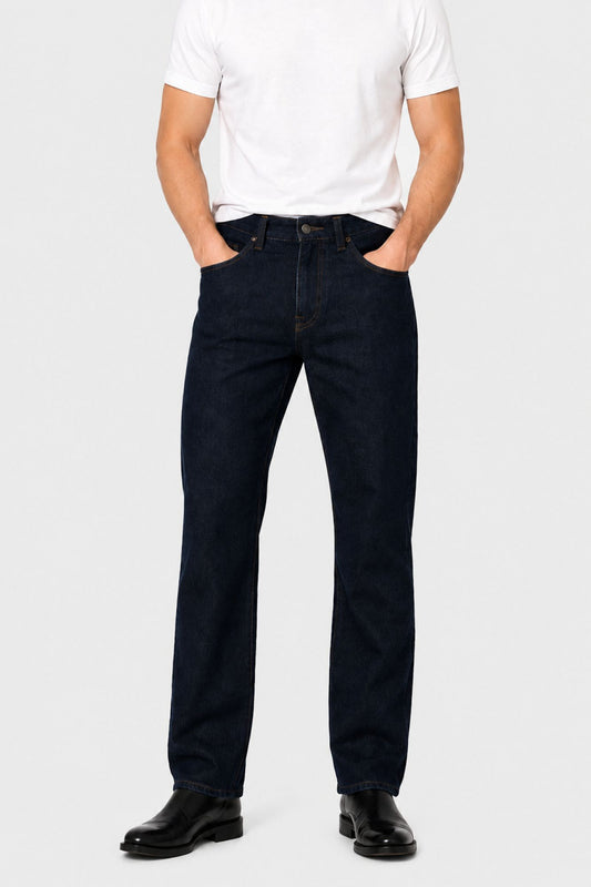 Jeans Straigh Azul Oscuro Hombre EE05