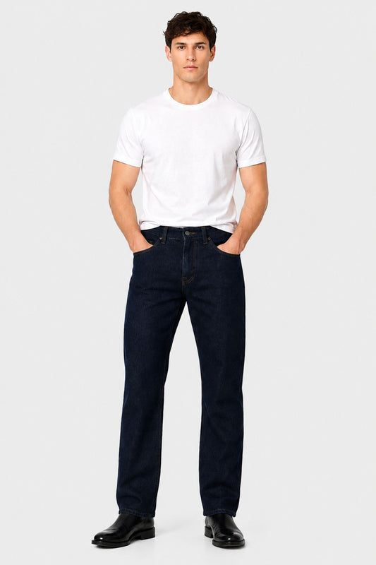 Jeans Straigh Azul Oscuro Hombre EE05