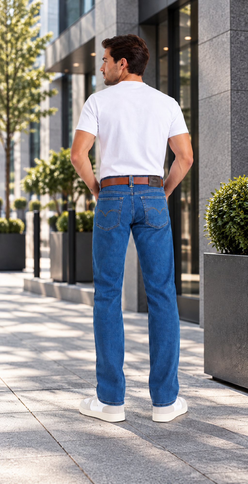 Jeans Recto Stretch Azul Hombre Edwards 2690