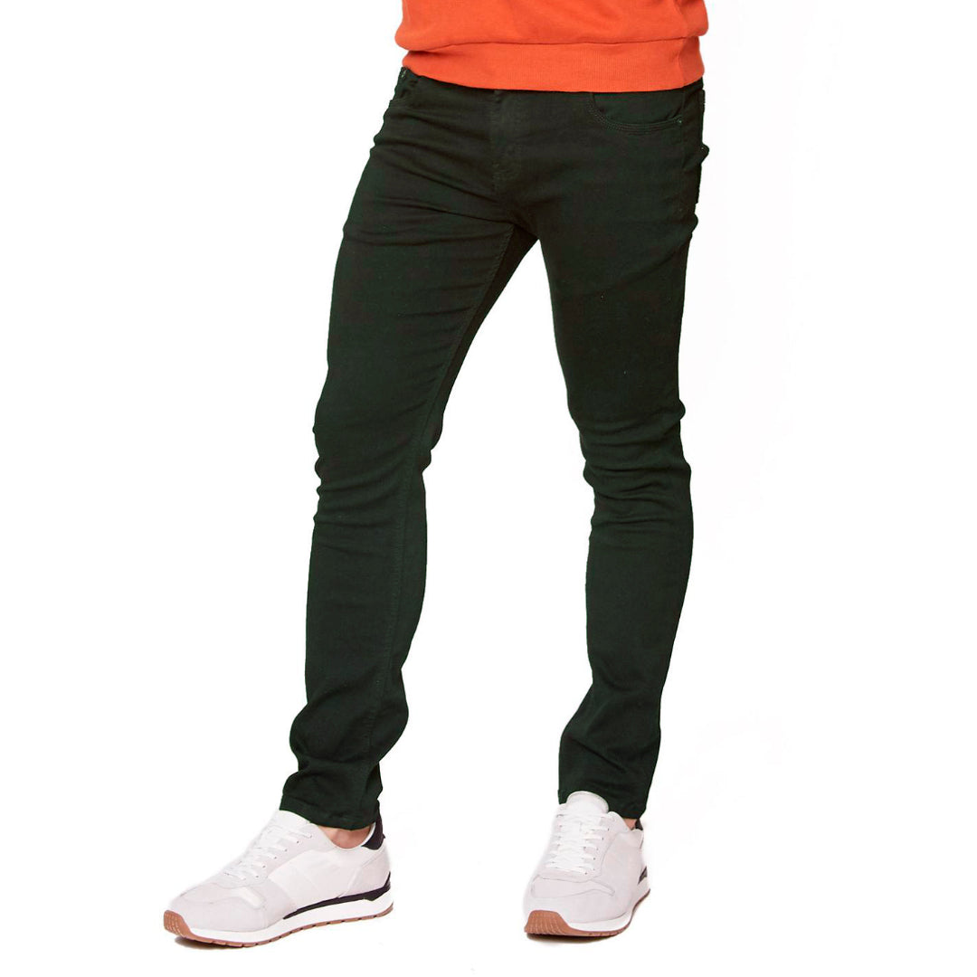 PANTALÓN DE GABARDINA SKINNY MILITAR PARA HOMBRE 5501