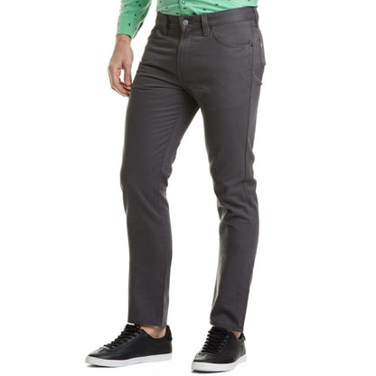 MEN'S SLIM OXFORD TWILL TROUSERS