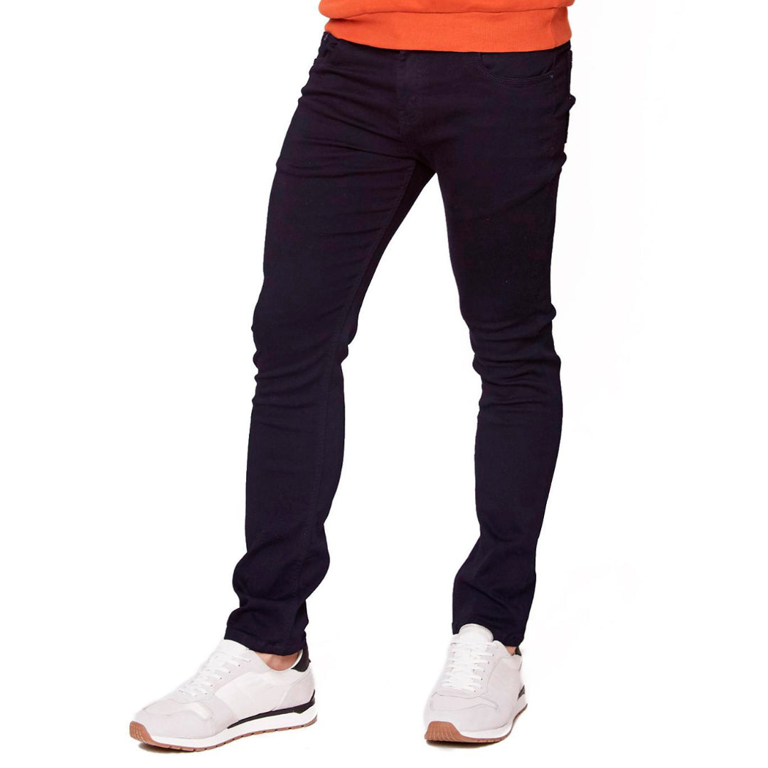 PANTALÓN DE GABARDINA SKINNY NAVY PARA HOMBRE 5501