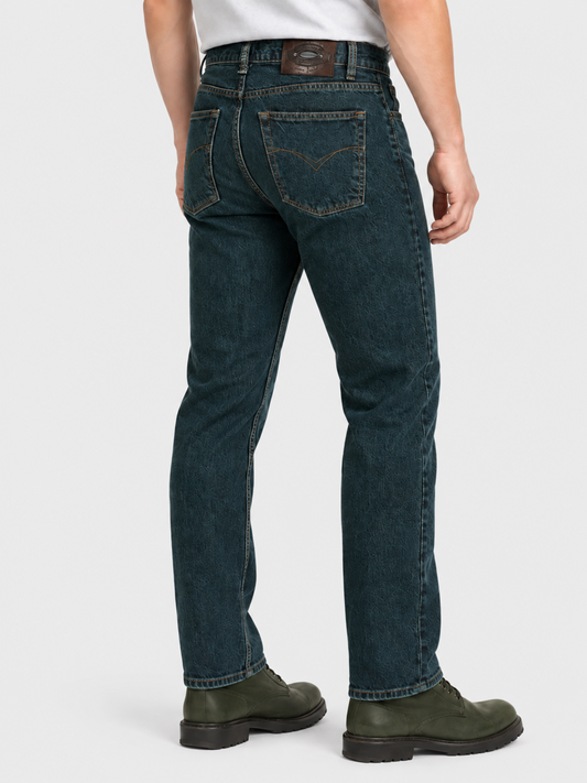 Jeans Recto Azul Petróleo Hombre Edwards 2618