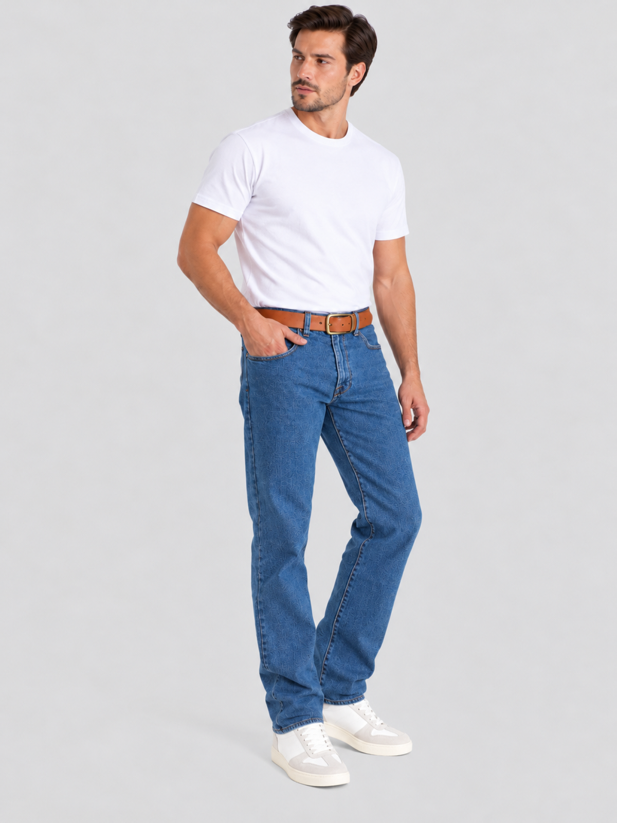 Jeans Recto Stretch Azul Hombre Edwards 2690
