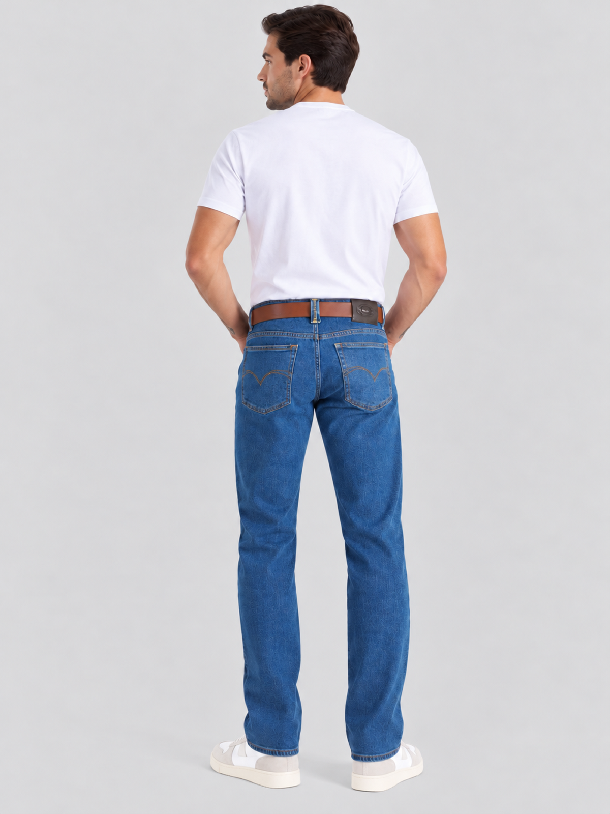 Jeans Recto Stretch Azul Hombre Edwards 2690