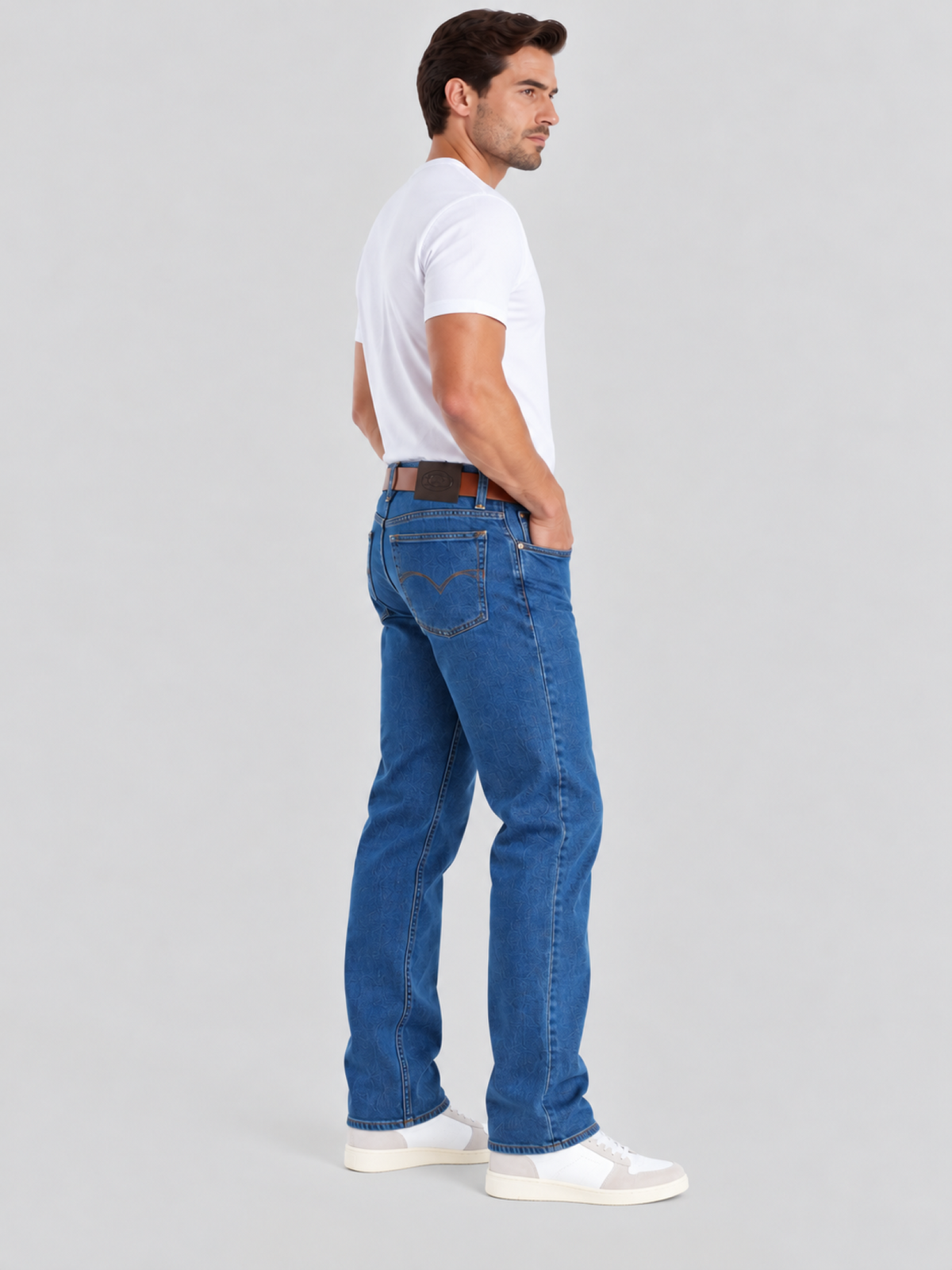 Jeans Recto Stretch Azul Hombre Edwards 2690