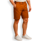 Men's olive green denim Bermuda shorts