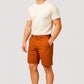 Men's ochre denim Bermuda shorts