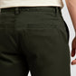 Men's olive green denim Bermuda shorts
