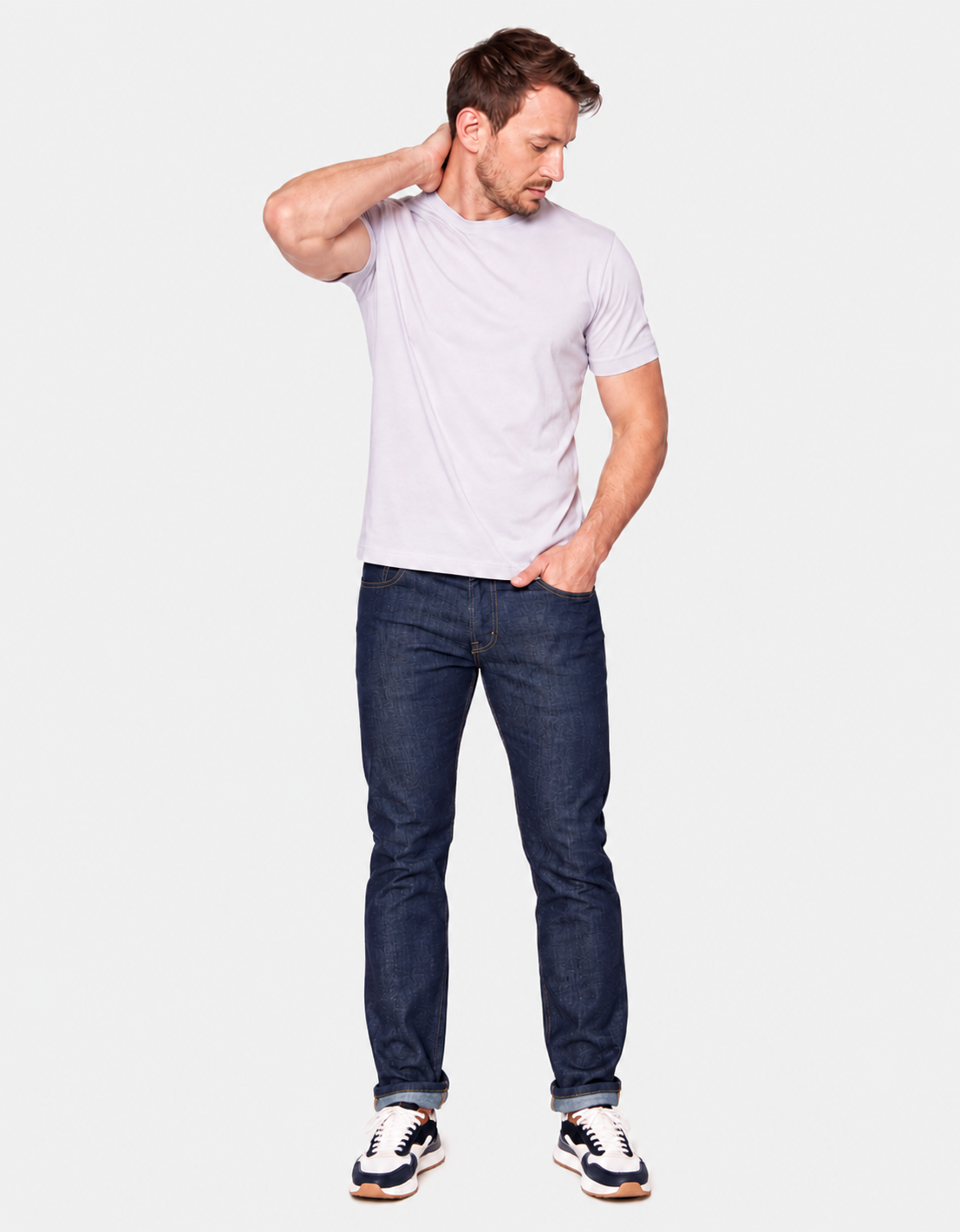 ORANGE ROUND NECK T-SHIRT