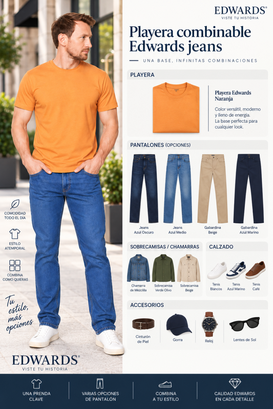 Playera Cuello Redondo Edwards