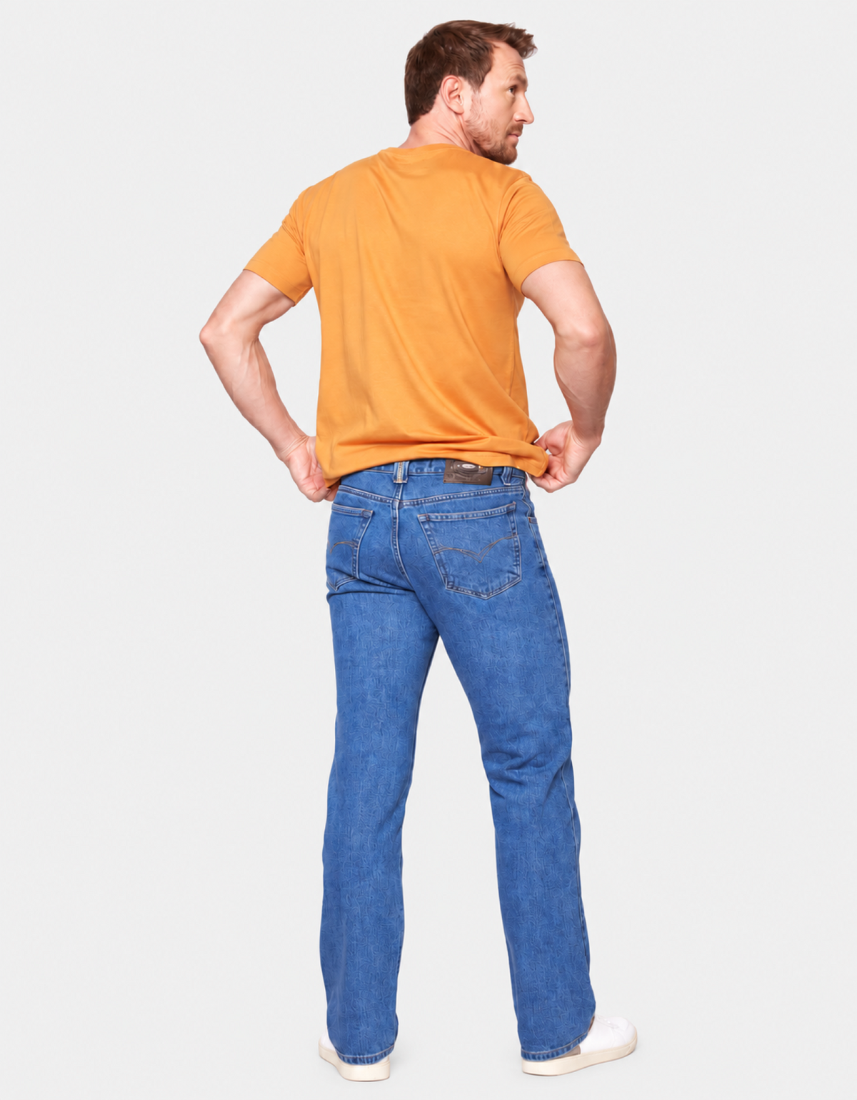ORANGE ROUND NECK T-SHIRT
