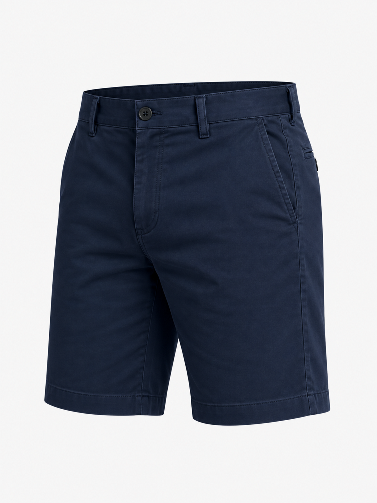 Men's navy blue denim Bermuda shorts