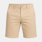 Men's sand-colored denim Bermuda shorts