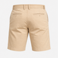 Men's sand-colored denim Bermuda shorts