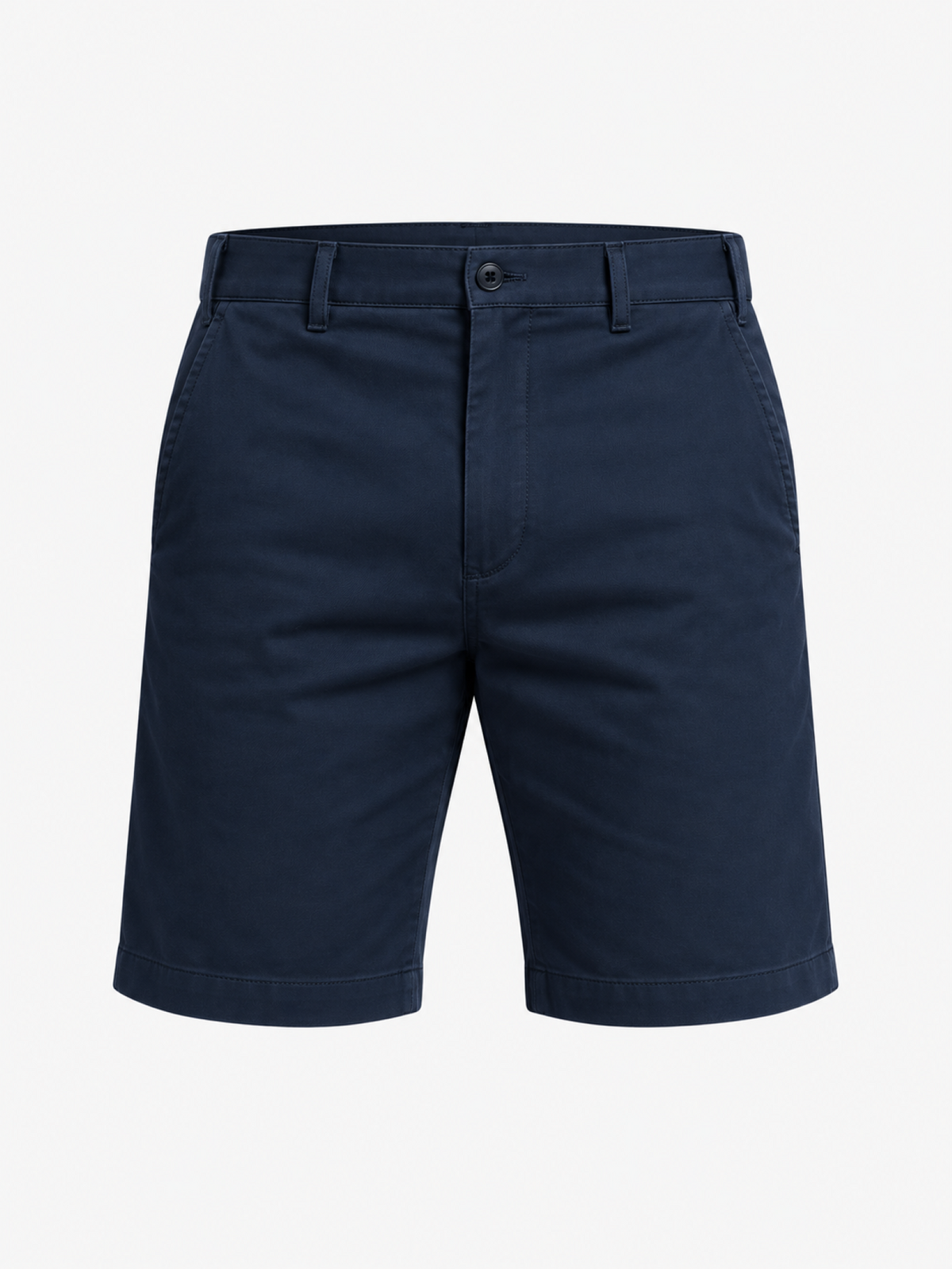 Men's navy blue denim Bermuda shorts