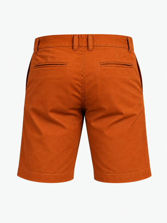 Men's olive green denim Bermuda shorts